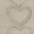 thumbnail image 4 of Whimsical Heart Detail Gray Lumbar Pillow, 4 of 5