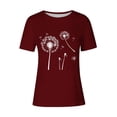 thumbnail image 4 of Posijego Women's T Shirts Printed Graphic Tee for Women Casual Crew Neck Basic Short Sleeve Tee Shirts, 4 of 4