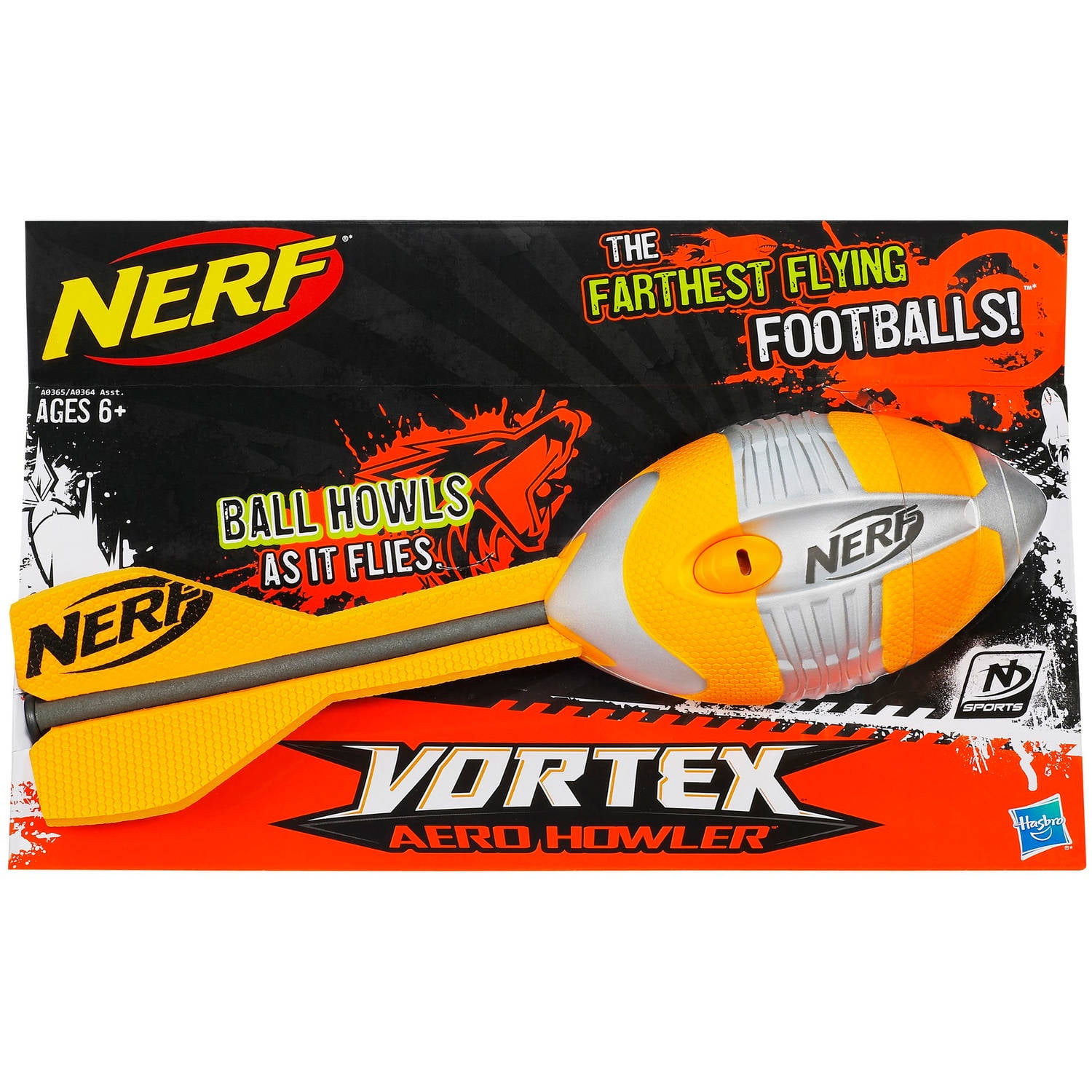 bifald Rund Conform Nerf N-Sports Vortex Aero Howler Football - Walmart.com