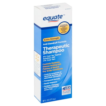 Root Nourishing Therapeutic Shampoo - Equate Anti-Dandruff Therapeutic Shampoo, Extra-Strength, 6 fl oz