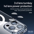 thumbnail image 2 of for iPhone 16 Clear Case with Lens Protector, Compatible with MagSafe Charging, Hard PC Shockproof Military-Grade Drop Protection, Magnetic Phone Case for iPhone 16, Black, 2 of 6