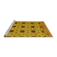 thumbnail image 2 of Ahgly Company Machine Washable Indoor Rectangle Abstract Yellow Modern Area Rugs, 4' x 6', 2 of 4