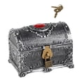 thumbnail image 2 of Alcancía, del tesoro pirata para niños,caja de gran tamaño, del tesoro pirata de almacenamiento con juguete con cerradura,Caja del tesoro aventurera con juguete con cerradura para, 2 of 8