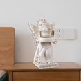 thumbnail image 3 of Estatuilla de ángel, adorno de mesa, candelabro, escultura, soporte de vela para dormitorio Izquierda, 3 of 6