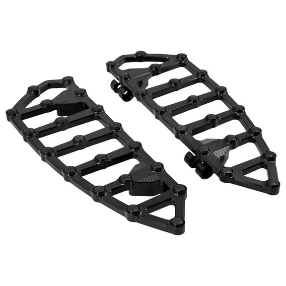 Wide Fat Black Floorboards Rider Footrest Pedals Fit For Harley Street Glide