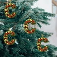 thumbnail image 4 of Christmas Tree Ornaments 2D Acrylic Monogram Pendants With Santa Hat 26 Letters For DIY Crafts And Home Decor, 4 of 5