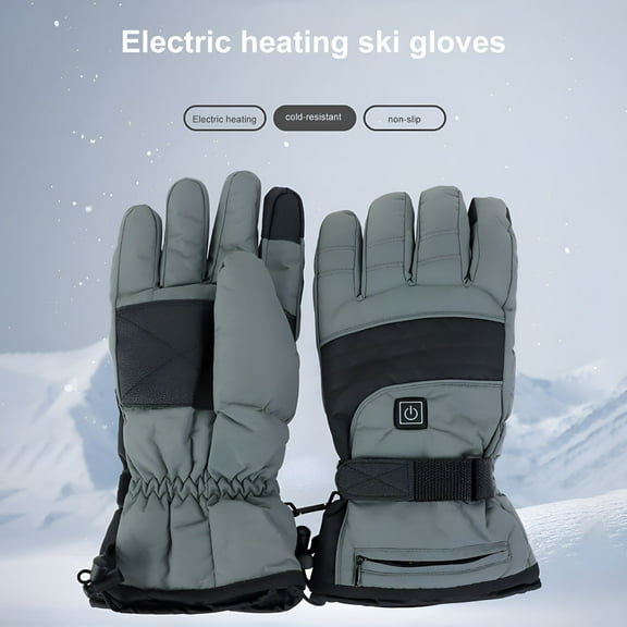 TELOLY Heating Gloves for Men, Battery Heated Winter Gloves for Fishing, Snow, Hunting, Cycling, Riding, Electric Mittens for Motorcycle Winter Sports