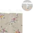 thumbnail image 5 of FREEAMG Beautiful Flowers Shower Curtain Waterproof Fabric Shower Curtains for Bathroom Decoration Curtain with 12 Hooks 60x72 Inch, 5 of 6