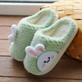 thumbnail image 2 of Ketyyh-chn99 Kids Slippers Girls Winter Warm Shoes Kids Slippers Boys Girls Indoor House Slip On Shoes Outdoor Breathable Little Big Kid Winter Slippers Size for US 2,Green, 2 of 5