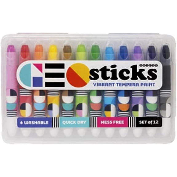 SNIFTY GEO Sticks Vibrant Tempera Paint Sticks - Brights
