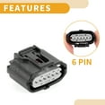 thumbnail image 5 of Unique Bargains 6 Pin Reversing Sensor Connector Plug Female Wire Terminal Connector for Toyota, 5 of 6