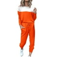 thumbnail image 2 of Pyhlmscde Women's Two Piece Outfit Long Sleeve Crewneck Pullover Tops And Long Pants Sweatsuits With Sweatpants, Women Sweater Sets 2 Piece Outfits, Suits For Women, Womens Set, 2 of 2