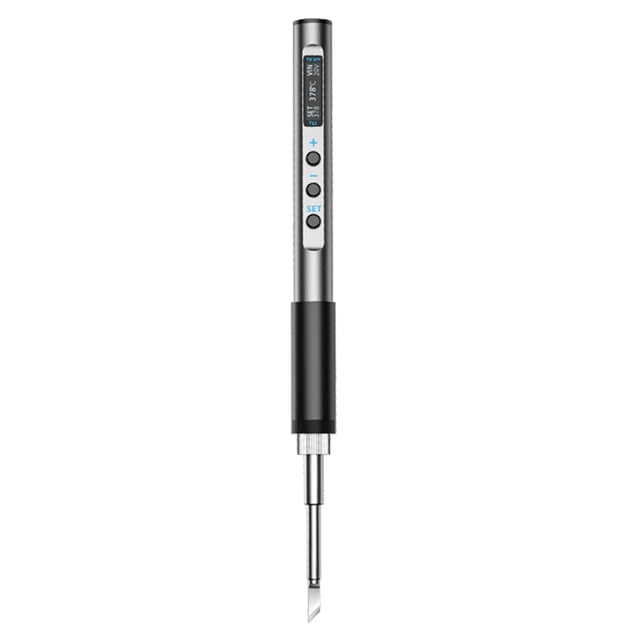 Mistaha High Precision OLED Display Soldering Iron with PID Temperature Control and Auto-Sleep Function - 65W Power, T12-K Tip, Type-C PD Fast Charging, English Interface, DC Power Support