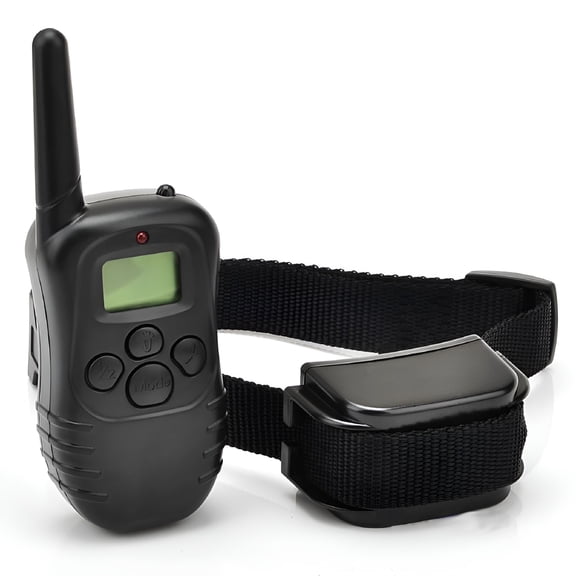 GJX 300M Diameter Remote Electric Shock Collar Bark Collar with Beep/Vibration/Shock Pet Dog Training Collar For 1 Dog With LCD Display
