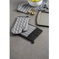 thumbnail image 2 of Design Imports CAMZ38561 Herringbone Kitchen Set - Black & White, 2 of 11