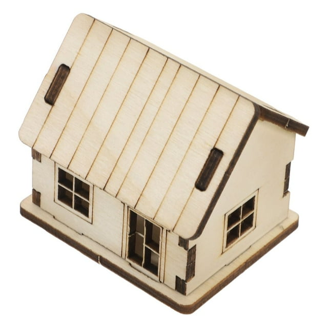 AMERTEER Diy Miniature House Kits Tiny 3d Wooden House Model Assembly Rustic Mini House Building Kit For Home Decor And Craft Projects