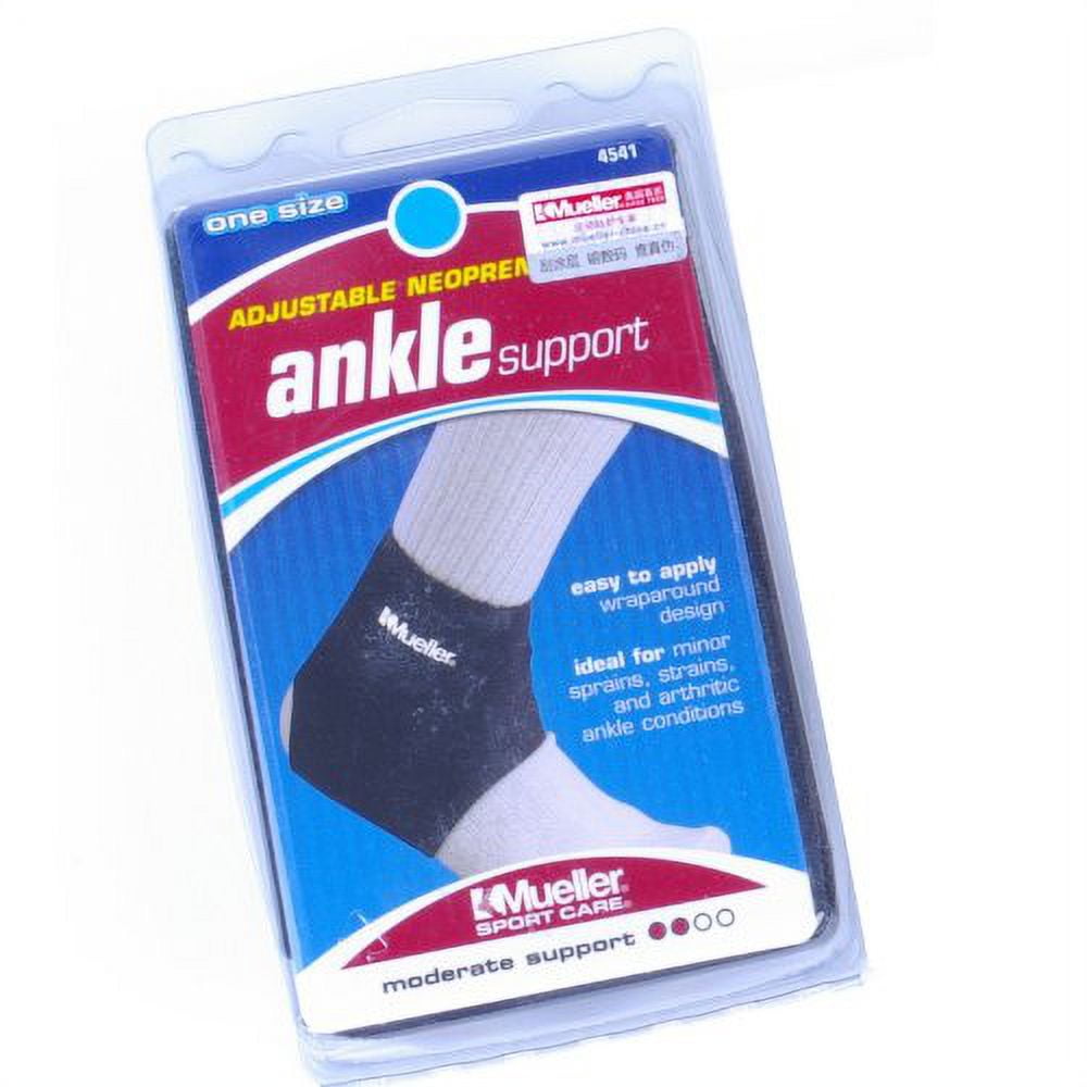 Mueller Neoprene Ankle Brace - Black, Small Size - Supportive Ankle Brace for Comfort and Stability
