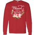 thumbnail image 3 of Inktastic Blessed to Be a Mimi with Pink Flowers Long Sleeve T-Shirt, 3 of 5