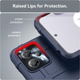 thumbnail image 6 of Slim Fit Phone Case for Motorola Moto G23, Case for Moto G13,Rugged Shield Case with Military Grade Shockproof,Drop-Tested and Camera Lens Protection Cover for Moto G23/G13, HD Blue, 6 of 14