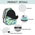 thumbnail image 4 of Alien UFO Pale Green Pattern Backpack for School, Cute School Bag with Adjustable Shoulder Straps and Padded Back, 15.3"x11"x7.1", 4 of 5