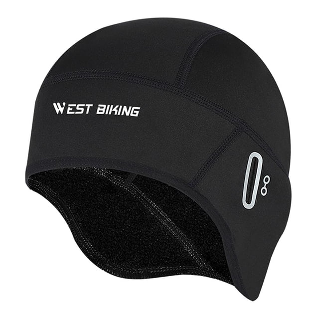 Bicicleta Gorra de ciclismo WEST BIKING, cómoda gorra interior para motocicleta (negro)