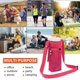 thumbnail image 3 of Bolsa colgante para taza de agua con correa cruzada portátil, bolsa de rejilla para taza de agua Unisex, cubierta protectora para taza de agua cruzada, rosa roja, 1 pieza Electrónica, 3 of 5