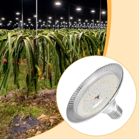 Bombilla de cultivo E27 de 18 W para invernadero de 5,1 x 3,3 pulgadas para uso en exteriores, resistente y fácil de instalar. Espectro de 4000K