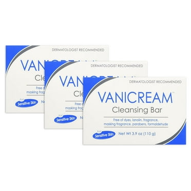 Vanicream Cleansing Bar For Sensitive Skin 3.9 Oz 3 Ea.