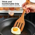 thumbnail image 4 of Wooden Spatula for Cooking, Set of 4, Natural Teak Wood. Nonstick cookware., 4 of 9