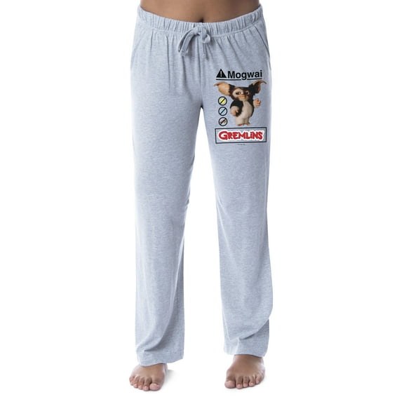 Gremlins Womens' Mogwai Rules Logo Movie Film Sleep Pajama Pants (Small)