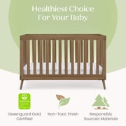 Delta Children Essex 4-in-1 Convertible Crib - Greenguard Gold Certified - Converts from Baby Crib to Toddler Bed, Daybed and Sofa Bed, Fits Standard Full-Size Crib Mattress, Chestnut