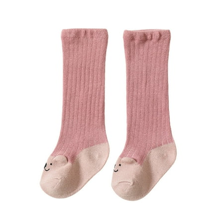 

Gureui Toddler Infant Baby Boys Girls Socks Cartoon Bear Knitting Leg Elastic Slimming Casual Photo Girls Gift Spring Warm Leg Socks