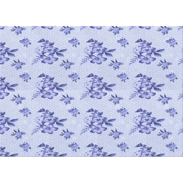 Ahgly Company Tapis Rectangulaire Lavable en Machine Intérieur Transitionnel Lavande Bleu, 5 Pieds x 8 Pieds