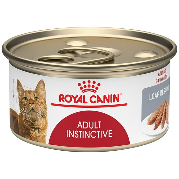 Royal Canin Feline Health Nutrition Adult Instinctive Loaf in Sauce Canned Cat Food (Case 24/1), 3 oz