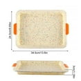 Silicone Square Cake Baking Pan Non Stick Baking Tray With Thickened Handle High Heat Bakeware