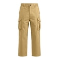 thumbnail image 6 of Zimjoy Cargo Pants for Men Ripstop Multi Pocket Breathable Trousers Relaxed Fit Outdoor Utility Pants for Fishing Construction Khaki L, 6 of 8