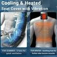 thumbnail image 6 of Back Massager with Heat and Cool, Chair Massage Cushion with 6 Vibrating Motors  and 2 Fans for All Season, 6 of 11