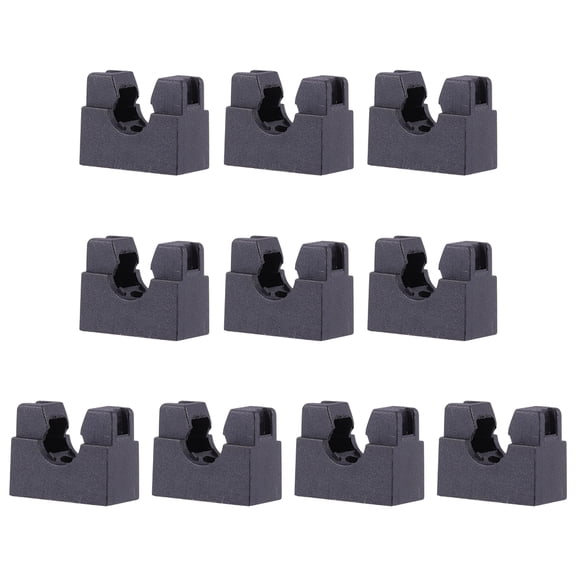 ULTNICE Garden Hose Support Stand U Shaped Base Black 10pcs