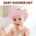 thumbnail image 4 of XIRQI 2026 New Toddler Baby Shampoo Cap Adjustable Bath Shield Visor Hat Kids Hair Washing Shampoo Shield for Bath,Shower,Swimming Yellow 0 Years-8 Years, 4 of 7