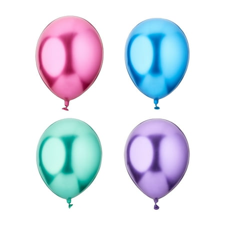 12 Multicolor Glossy Metallic Balloons 5 Count by Way To Celebrate 12 Multicolor Glossy Metallic Balloons 5 Count by Way To Celebrate