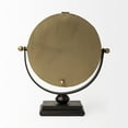 thumbnail image 4 of Mercana Houston Gold Metal Half-Moon Base Table Clock, 4 of 9