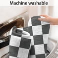 thumbnail image 5 of Gray and White Checkerboard Checkered Pattern Bathroom Rugs Mat,Non Slip Microfiber Bathroom Rug,Rubber Backing,Soft Bathroom Mats for Bathroom Floor,Tub and Shower,17x27in(43x68cm), 5 of 5