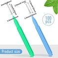 thumbnail image 2 of ACDANC 100 Pieces Braces Dental Brush for Cleaner Interdental Toothpick Dental Tooth Flossing Head Oral Hygiene Flosser Toothpick Cleaners Tooth Tool, 2 of 7