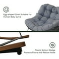 thumbnail image 4 of Grand Patio Living Room Rocking Chair for All Aages, Comfy Accent Reading Sofa, Modern Cozy Lounge Rocker with Cushion for Bedroom, Dorm, Corner, Porch, Gray, 4 of 7