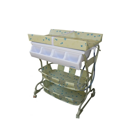 Baby Bathtub Stand - Deluxe bathinette (bathtub and changer combo) in Beige