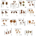 thumbnail image 3 of MOMOJIA Garden Decors for Outside Metal Rusted Decorative Garden Stakes, 3 of 20