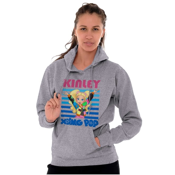 XOMG POP Music Fan Kinley Cartoon Women Plus Size Hoodie Brisco Brands 2X