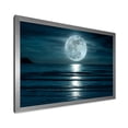 thumbnail image 2 of Designart 'Super Full Moon Over The Sea I' Modern Framed Art Print, 2 of 4