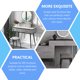 thumbnail image 4 of BRIGHTFUFU Muebles Soporte de pies Muebles cónicos Pierna de mesa de té de metal para el hogar, 4 of 8