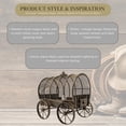 thumbnail image 2 of Metal Wagon Night Light – Western Rustic Table Lamp with Vintage Farmhouse Charm – Country Ranch Accent Lighting for Bedroom, Living Room, or Entryway – Perfect Cowboy Gift for Collectors, 2 of 11